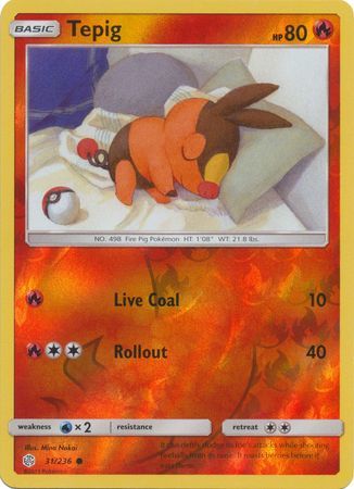 Tepig - 31/236 - Common - Reverse Holo available at 401 Games Canada