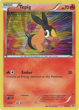 Tepig - BW02 - Holo Promo available at 401 Games Canada