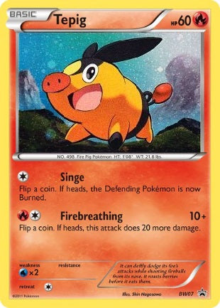 Tepig - BW07 - Holo Promo available at 401 Games Canada