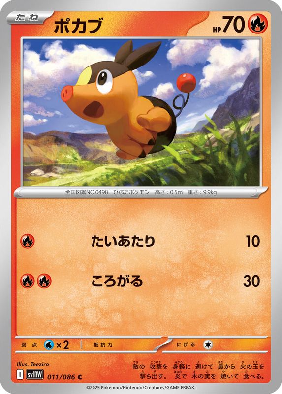 Tepig (Japanese) - 011/086 - Common