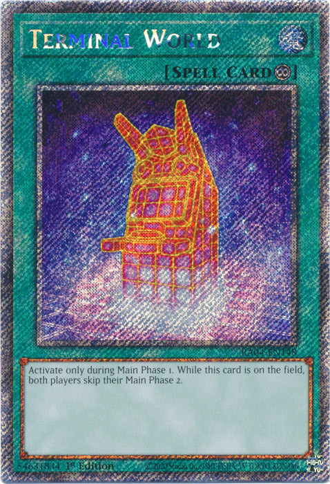 Terminal World (Platinum Secret Rare) - RA04-EN148 - Platinum Secret Rare - 1st Edition