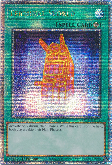 Terminal World - RA04-EN148 - Quarter Century Secret Rare - 1st Edition