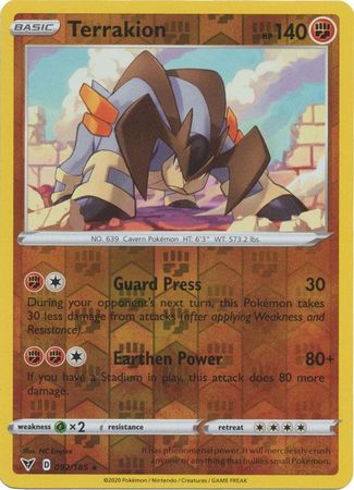 Terrakion - 092/185 - Rare - Reverse Holo available at 401 Games Canada