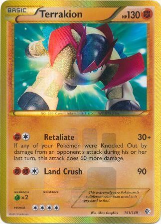 Terrakion - 151/149 - Secret Rare available at 401 Games Canada