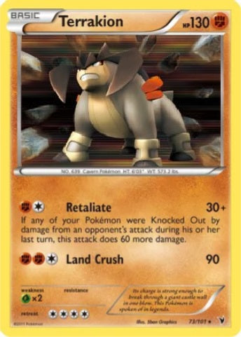 Terrakion - 73/101 - Holo Rare available at 401 Games Canada