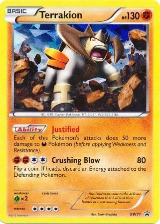 Terrakion - BW71 - Shattered Holo Promo available at 401 Games Canada