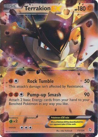 Terrakion EX - 71/124 - Ultra Rare available at 401 Games Canada