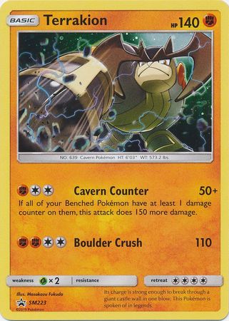 Terrakion - SM223 - Holo Promo available at 401 Games Canada