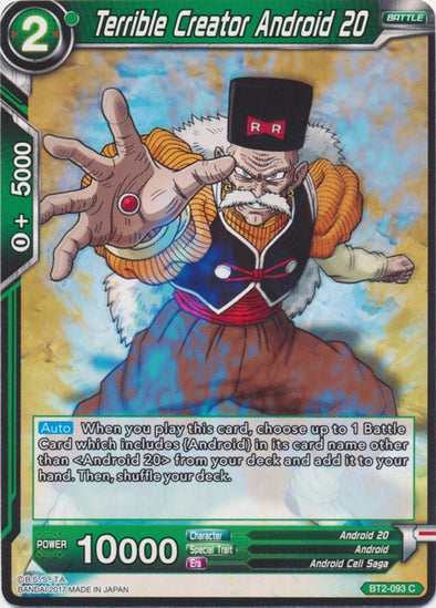 Terrible Creator Android 20 - BT2-093 - Common available at 401 Games Canada