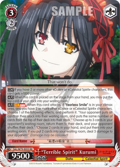 "Terrible Spirit" Kurumi - DAL/W79-E053 - Double Rare available at 401 Games Canada