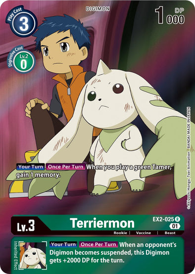 Terriermon (Alternate Art) - EX2-025 - Rare available at 401 Games Canada