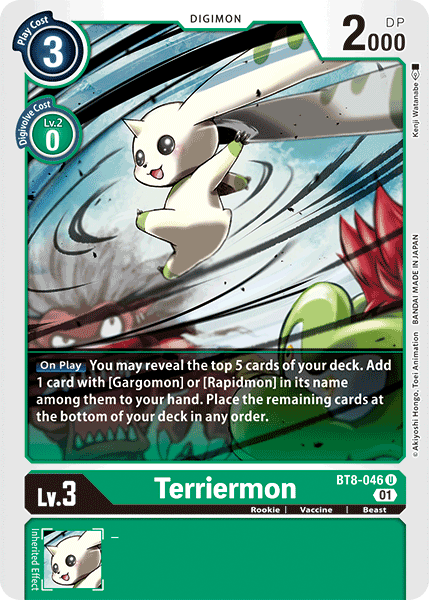 Terriermon - BT8-046 - Uncommon available at 401 Games Canada