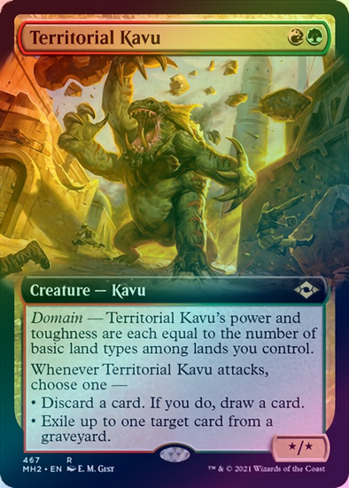 401 Games Canada - Territorial Kavu - Extended Art (Foil) (MH2) 401 Games Canada - Territorial Kavu - Extended Art (Foil) (MH2)