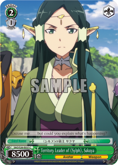 Territory Leader of Sylph, Sakuya - SAO/S26-E037 - Common available at 401 Games Canada