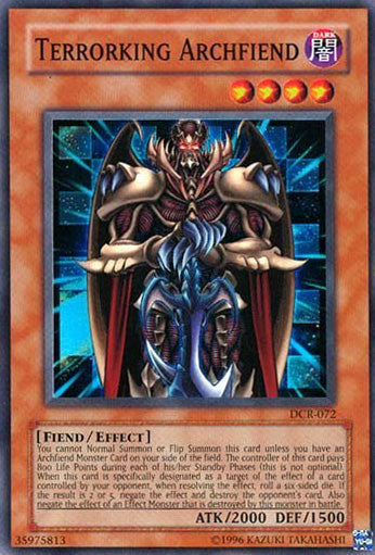 Terrorking Archfiend - DCR-072 - Super Rare - Unlimited available at 401 Games Canada