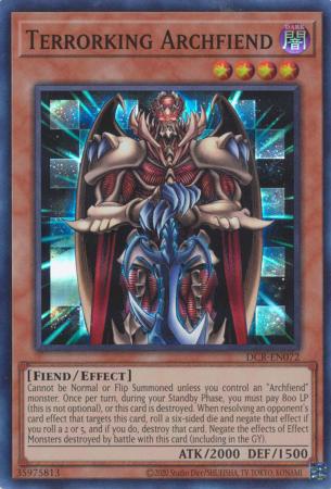 Terrorking Archfiend - DCR-EN072 - Super Rare - Unlimited Worldwide available at 401 Games Canada