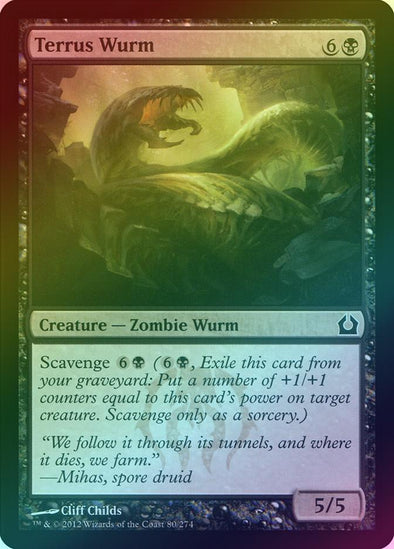 Terrus Wurm (Foil) (RTR) available at 401 Games Canada