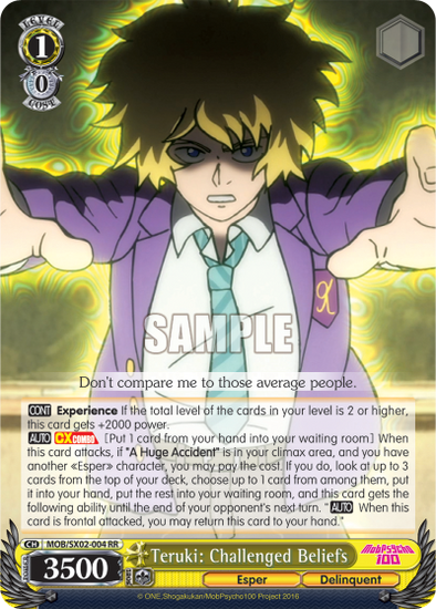 Teruki: Challenged Beliefs - MOB/SX02-004 - Double Rare available at 401 Games Canada