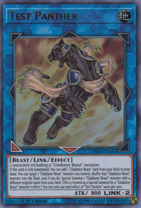 Test Panther - CHIM-EN046 - Ultra Rare - 1st Edition available at 401 Games Canada