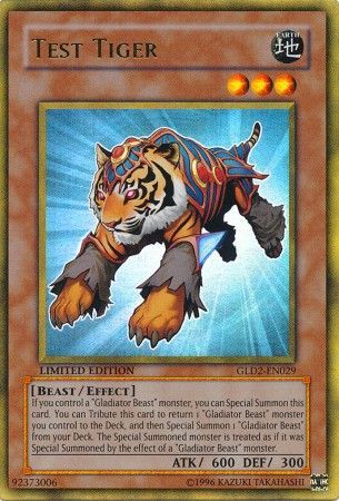 Test Tiger - GLD2-EN029 - Gold Rare - Limited Edition available at 401 Games Canada