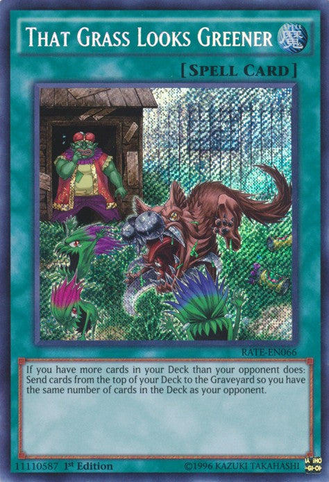 That Grass Looks Greener - RATE-EN066 - Secret Rare - 1st Edition available at 401 Games Canada