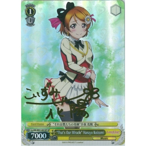 "That's Our Miracle" Hanayo Koizumi - LL/EN-W01-041SP - Special Rare available at 401 Games Canada