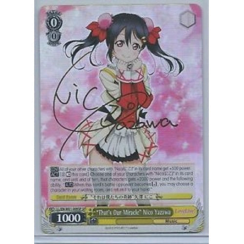 "That's Our Miracle" Nico Yazawa - LL/EN-W01-009SP - Special Rare available at 401 Games Canada