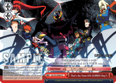 That's the Team DAI-GURREN Way!! - GL/S52-E089 - Climax Common available at 401 Games Canada