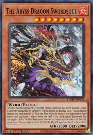 The Abyss Dragon Swordsoul - PHHY-EN005 - Super Rare - 1st Edition available at 401 Games Canada