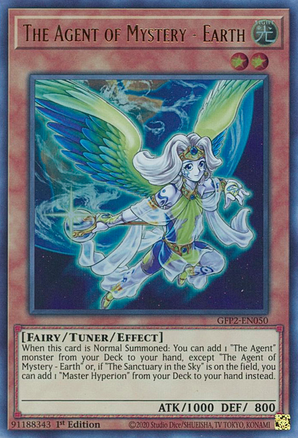 The Agent of Mystery - Earth - GFP2-EN050 - Ultra Rare - 1st Edition available at 401 Games Canada
