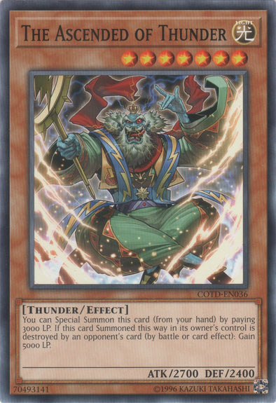 The Ascended of Thunder - COTD-EN036 - Common - Unlimited available at 401 Games Canada