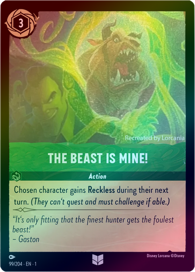 The Beast is Mine! - 99/204 - Uncommon (Foil) available at 401 Games Canada