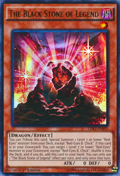 The Black Stone of Legend - LDK2-ENJ05 - Ultra Rare - 1st Edition available at 401 Games Canada