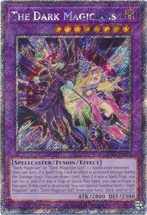 The Dark Magicians (Platinum Secret Rare) - RA04-EN054 - Platinum Secret Rare - 1st Edition