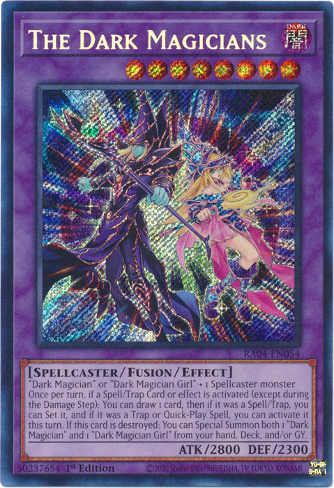 The Dark Magicians (Secret Rare) - RA04-EN054 - Secret Rare - 1st Edition