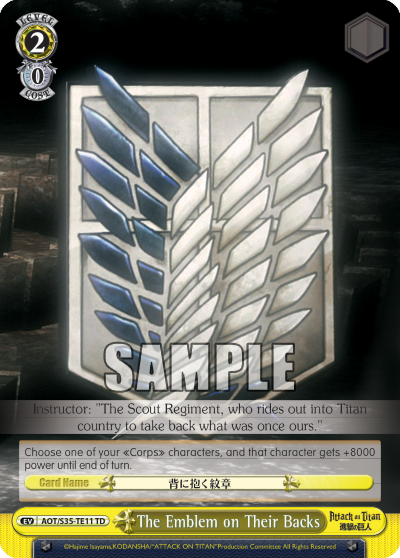 The Emblem on Their Backs - AOT/S35-TE11 - Trial Deck available at 401 Games Canada