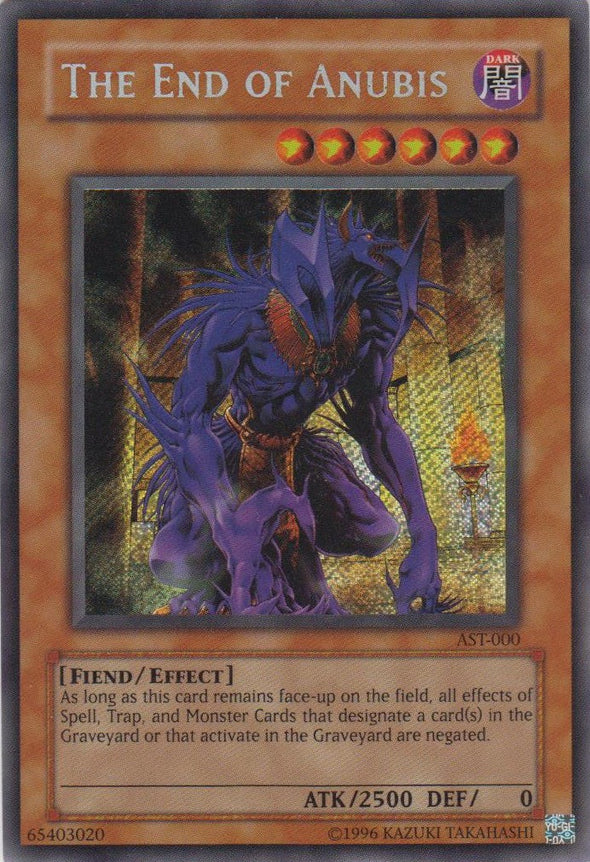 The End of Anubis - AST-000 - Secret Rare - Unlimited available at 401 Games Canada