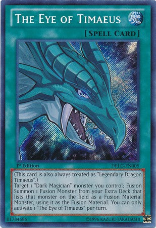 The Eye of Timaeus - DRLG-EN005 - Secret Rare - 1st Edition available at 401 Games Canada