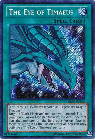 The Eye of Timaeus - DRLG-EN005 - Secret Rare - Unlimited available at 401 Games Canada