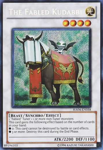 The Fabled Kudabbi - HA04-EN058 - Secret Rare - Unlimited available at 401 Games Canada