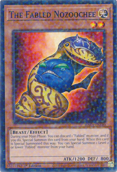 The Fabled Nozoochee - HAC1-EN140 - Duel Terminal Normal Parallel Rare available at 401 Games Canada