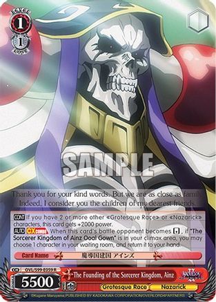 The Founding of the Sorcerer Kingdom, Ainz - OVL/S99-E059 - Rare available at 401 Games Canada