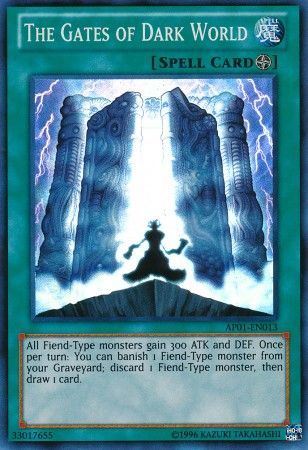The Gates of Dark World - AP01-EN013 - Super Rare available at 401 Games Canada
