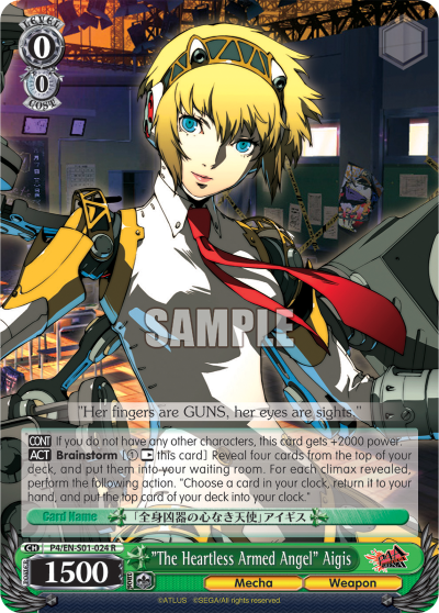 "The Heartless Armed Angel" Aigis - P4/EN-S01-024 - Rare available at 401 Games Canada