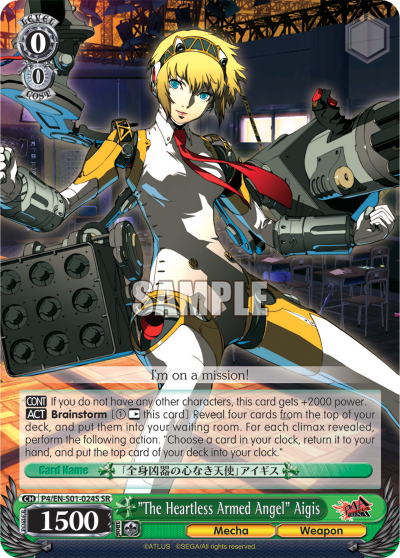 "The Heartless Armed Angel" Aigis - P4/EN-S01-024S - Super Rare available at 401 Games Canada