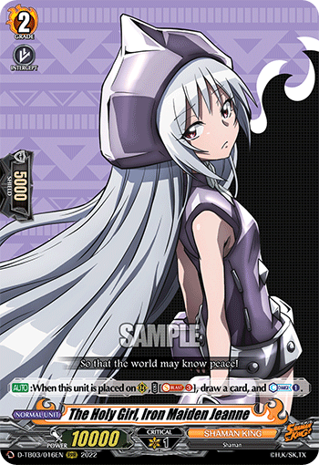 The Holy Girl, Iron Maiden Jeanne - D-TB03/016 - Triple Rare available at 401 Games Canada