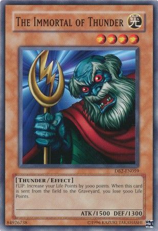 The Immortal of Thunder - DB2-EN059 - Common available at 401 Games Canada