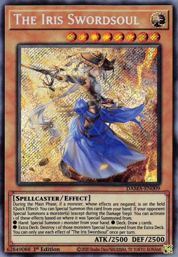 The Iris Swordsoul - DAMA-EN009 - Secret Rare - 1st Edition available at 401 Games Canada