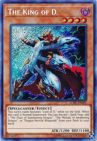 The King of D. - LCKC-EN107 - Secret Rare - Unlimited available at 401 Games Canada