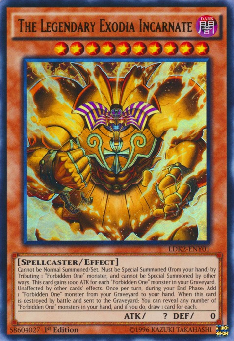 The Legendary Exodia Incarnate - LDK2-ENY01 - Ultra Rare - 1st Edition available at 401 Games Canada